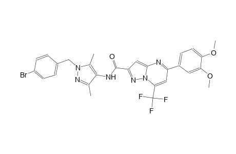 N-[1-(4-bromobenzyl)-3,5-dimethyl-1H-pyrazol-4-yl]-5-(3,4-dimethoxyphenyl)-7-(trifluoromethyl)pyrazolo[1,5-a]pyrimidine-2-carboxamide