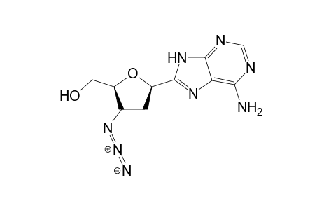 (1R)-1-C-(6'-Amino-7'H-purin-8'-yl)-1,4-anhydro-3-azido-2,3-dideoxy-D-erythro-pentitol