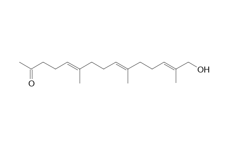 5,9,13-Pentadecatrien-2-one, 15-hydroxy-6,10,14-trimethyl-, (E,E,E)-