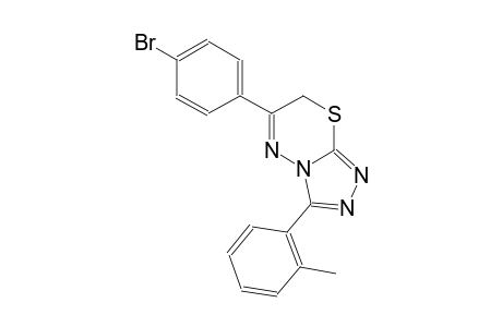 6-(4-bromophenyl)-3-(2-methylphenyl)-7H-[1,2,4]triazolo[3,4-b][1,3,4]thiadiazine