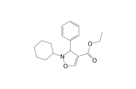 4-Isoxazolecarboxylic acid, 2-cyclohexyl-2,3-dihydro-3-phenyl-, ethyl ester