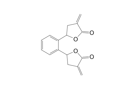 3-Methylene-5-[2-(4-methylene-5-oxo-2-oxolanyl)phenyl]-2-oxolanone