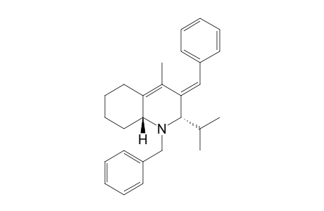 (2S,3E,8aR)-1-benzyl-3-benzylidene-2-isopropyl-4-methyl-2,5,6,7,8,8a-hexahydroquinoline
