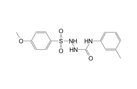 2-[(4-methoxyphenyl)sulfonyl]-N-(3-methylphenyl)hydrazinecarboxamide