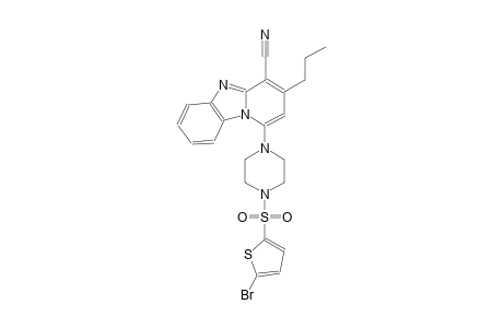 1-{4-[(5-bromo-2-thienyl)sulfonyl]-1-piperazinyl}-3-propylpyrido[1,2-a]benzimidazole-4-carbonitrile