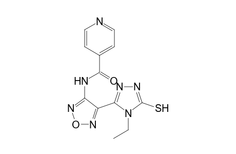 N-[4-(4-ethyl-5-sulfanyl-4H-1,2,4-triazol-3-yl)-1,2,5-oxadiazol-3-yl]pyridine-4-carboxamide