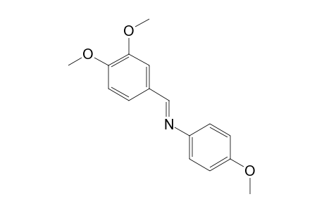 (3,4-DIMETHOXYBENZYLIDENE)-(4-METHOXYPHENYL)-AMINE