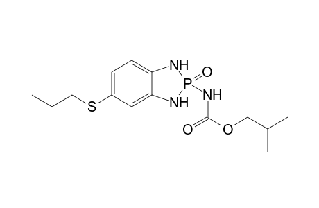(2-Oxo-5-propylsulfanyl-2,3-dihydro-1H-2lambda(5)-benzo[1,3,2]diazaphosphol-2-yl)-carbamic acid isobutyl ester