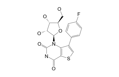 1-(BETA-D-RIBOFURANOSYL)-7-(4-FLUOROPHENYL)-THIENO-[3,2-D]-PYRIMIDINE-2,4-DIONE
