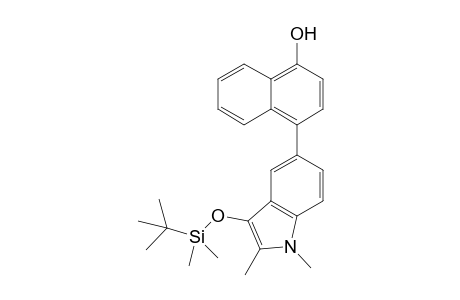 (4-[3-tert-Butyldimethylsiloxy]-1,2-dimethyl-indol-5-yl)naphthalen-1-ol