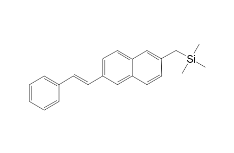 (E)-Trimethyl((6-styrylnaphthalen-2-yl)methyl)silane