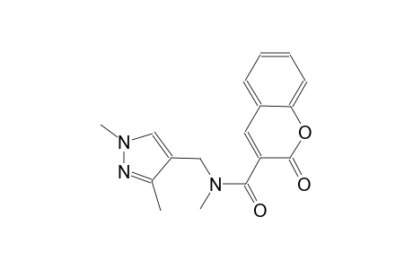 N-[(1,3-dimethyl-1H-pyrazol-4-yl)methyl]-N-methyl-2-oxo-2H-chromene-3-carboxamide