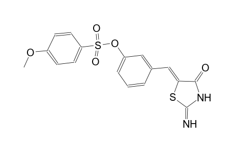 3-[(Z)-(2-imino-4-oxo-1,3-thiazolidin-5-ylidene)methyl]phenyl 4-methoxybenzenesulfonate