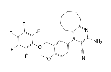 2-amino-4-{4-methoxy-3-[(2,3,4,5,6-pentafluorophenoxy)methyl]phenyl}-5,6,7,8,9,10-hexahydrocycloocta[b]pyridine-3-carbonitrile