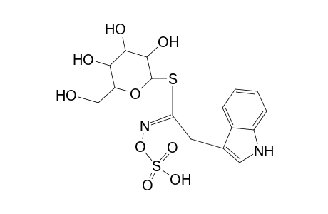 1-S-[(1E)-2-(1H-Indol-3-yl)-N-(sulfooxy)ethanimidoyl]-1-thiohexopyranose