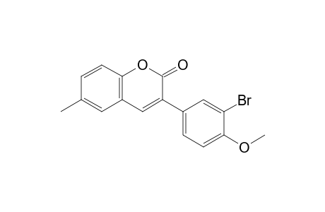 3-(3'-Bromo-4'-methoxyphenyl)-6-methylcoumarin