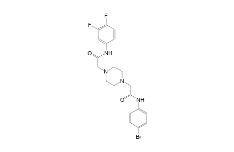 1,4-piperazinediacetamide, N~1~-(4-bromophenyl)-N~4~-(3,4-difluorophenyl)-