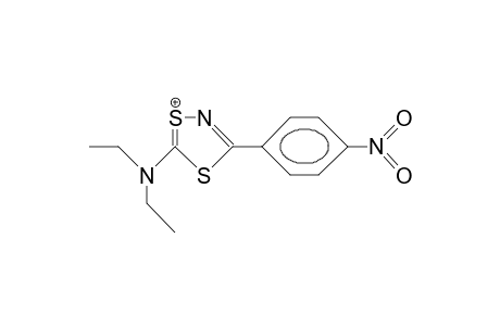 5-Diethylamino-3-(4-nitro-phenyl)-1,4,2-dithiazolium cation