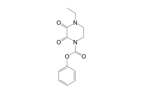 1-Piperazinecarboxylic acid, 4-ethyl-2,3-dioxo-, phenyl ester