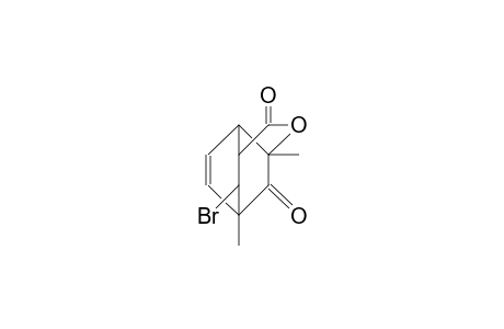 1,3-Dimethyl-7-anti-bromo-3-hydroxy-bicyclo(2.2.2)oct-5-en-2-one-8-carboxylic acid, lactone