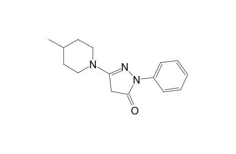 3H-pyrazol-3-one, 2,4-dihydro-5-(4-methyl-1-piperidinyl)-2-phenyl-