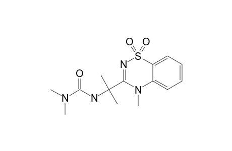 N-[1-METHYL-1-(4-METHYL-1,1-DIOXO-4H-1,2,4THIADIAZIN-3-YL)-ETHYL]-N',N'-DIMETHYLUREA