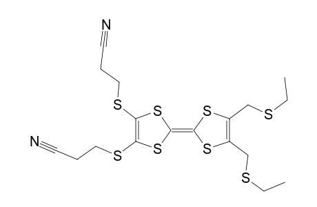 2,3-Bis(2-cyanoethylthio)-6,7-bis(ethylthiomethyl)tetrathiafulvalene