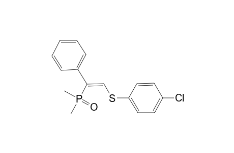 Phosphine, [2-(4-chlorophenylthio)-1-phenylethenyl]dimethyl-, p-oxide