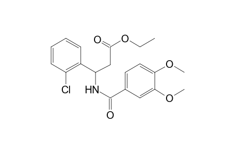 3-(2-Chlorophenyl)-3-(veratroylamino)propionic acid ethyl ester