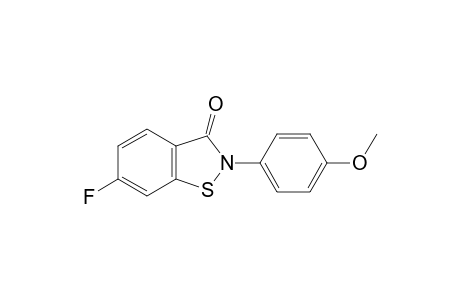 1,2-Benzisothiazol-3(2H)-one, 6-fluoro-2-(4-methoxyphenyl)-