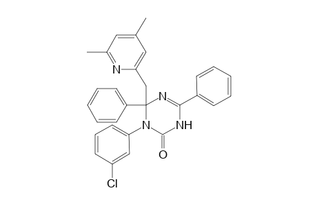 4-(4,6-Dimethylpyrid-2-yl)methyl-3-(3-chlorophenyl-4,6-diphenyl-2-oxo-1,2,3,4-tetrahydro-1,3,5-triazine