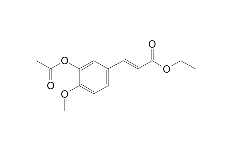 4-hydroxy-3-methoxycinnamic acid, ethyl ester, acetate