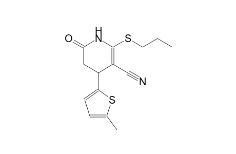 3-pyridinecarbonitrile, 1,4,5,6-tetrahydro-4-(5-methyl-2-thienyl)-6-oxo-2-(propylthio)-