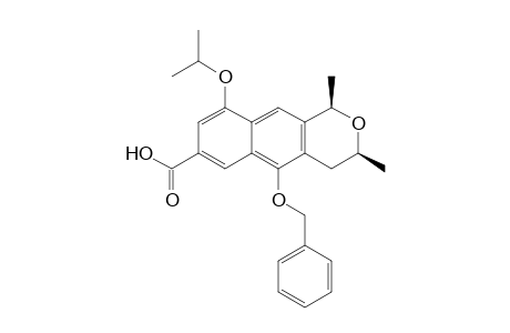 (cis)-5-(Benzyloxy)-9-(isopropyloxy)-1,3-dimethyl-1H-benzo[g]isochromane-7-carboxylic acid