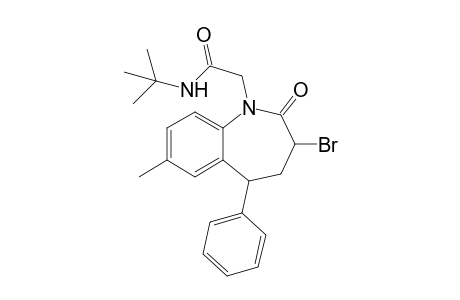 N-tert-Butyl-2-(3-bromo-2-oxo-5-phenyl-7-methyl-2,3,4,5-tetrahydro-1H-1-benzazepin-1-yl)ethanoic acid amide