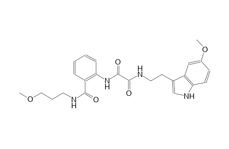 ethanediamide, N~1~-[2-(5-methoxy-1H-indol-3-yl)ethyl]-N~2~-[2-[[(3-methoxypropyl)amino]carbonyl]phenyl]-