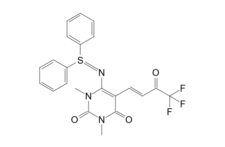 N-[5-(4,4,4-Trifluoro-3-oxo-1-butenyl)-1,3-dimethyluracil-6-yl]-S,S-diphenylsulfilimine