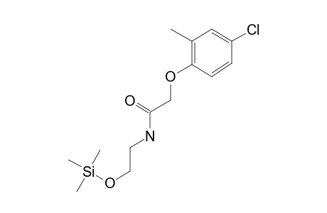 2-(4-Chloro-2-methylphenoxy)-N-(2-hydroxyethyl)acetamide, tms derivative