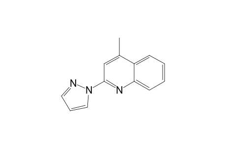 2-(PYRAZOL-1-YL)-4-METHYL-QUINOLINE