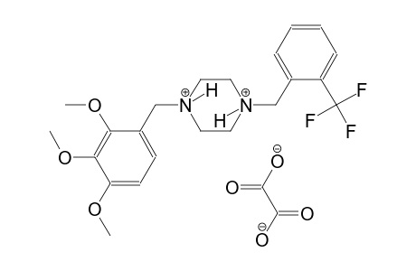 1-[2-(trifluoromethyl)benzyl]-4-(2,3,4-trimethoxybenzyl)piperazinediium oxalate