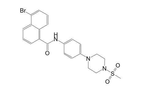 5-bromo-N-{4-[4-(methylsulfonyl)-1-piperazinyl]phenyl}-1-naphthamide