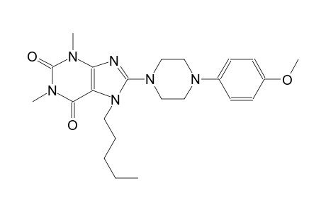 8-[4-(4-methoxyphenyl)-1-piperazinyl]-1,3-dimethyl-7-pentyl-3,7-dihydro-1H-purine-2,6-dione