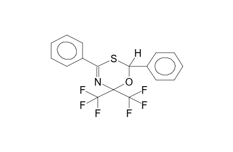 6,6-BIS(TRIFLUOROMETHYL)-2,4-DIPHENYL-6H-1,3,5-OXATHIAZINE