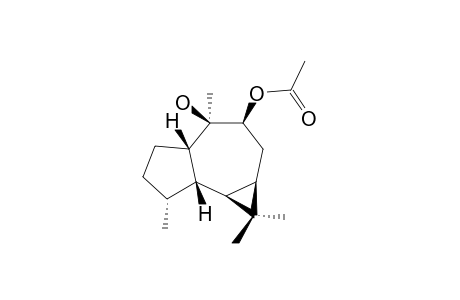 (1-BETA,4-ALPHA,5-BETA,6-ALPHA,7-ALPHA,9-BETA,10-BETA)-9-ACETOXY-10-HYDROXYAROMADENDRANE