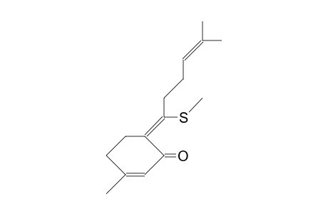 (Z)-3-Methyl-6-(1-methylthio-5-methyl-4-hexenylidene)-cyclohex-2-enone