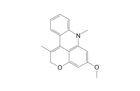1-METHYL-5-METHOXY-7-METHYLPYRANO-[2,3,4-KL]-ACRIDINE