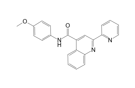 4-Quinolinecarboxamide, N-(4-methoxyphenyl)-2-(2-pyridinyl)-