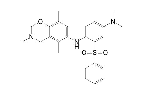 1,4-Benzenediamine, N1-(3,4-dihydro-3,5,8-trimethyl-2H-1,3-benzoxazin-6-yl)-N4,N4-dimethyl-2-(phenylsulfonyl)-