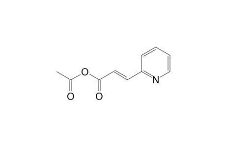 2-Propenoic acid, 3-(2-pyridinyl)-, anhydride with acetic acid