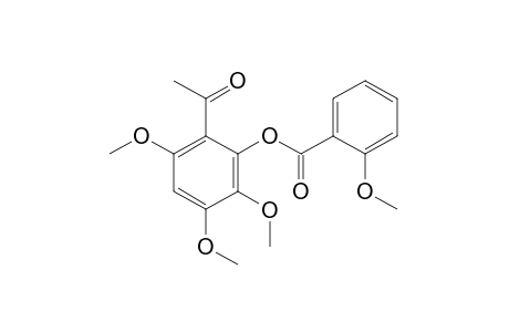 2'-hydroxy-3',4',6'-trimethoxyacetophenone, o-anisate
